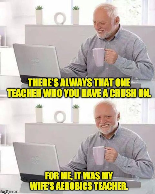 Old crush on an old man | image tagged in dad joke | made w/ Imgflip meme maker