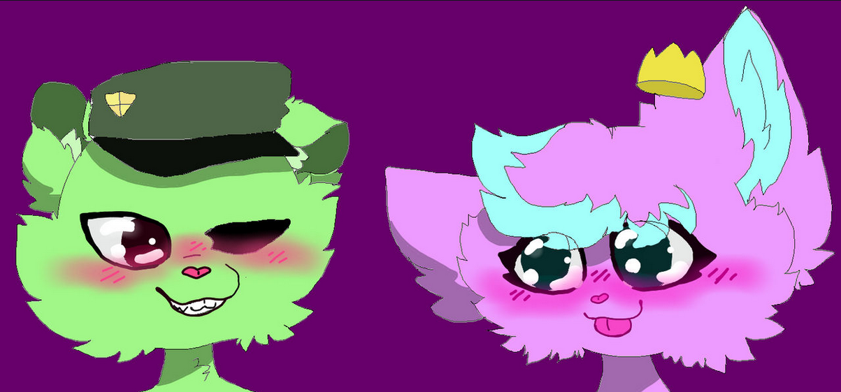 flippy x kitty drawn by Emberthefurrcat Blank Meme Template