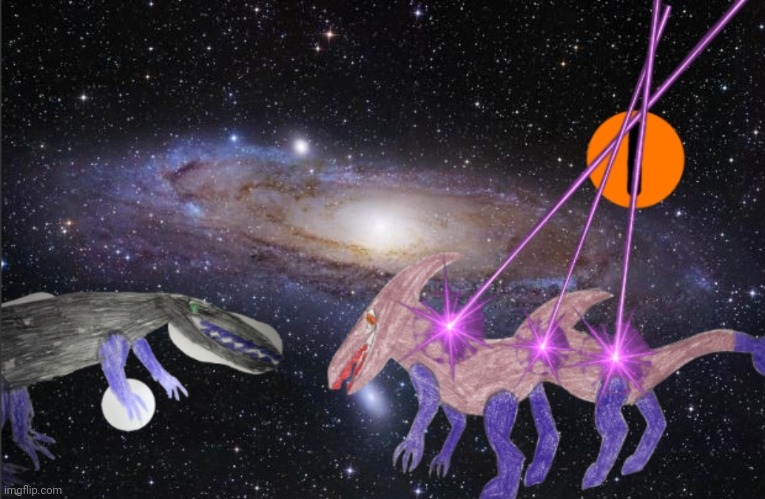 The Scourge of the multiverse is firing an unknown weapon from the back, we'll swoop in from the front -Space fighter pilots- | made w/ Imgflip meme maker