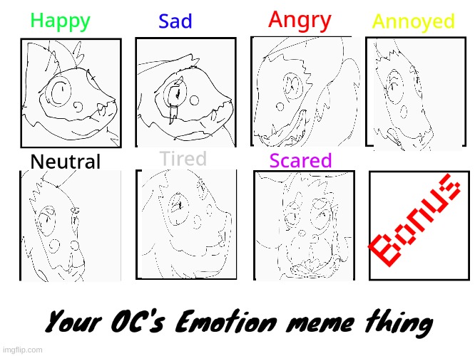 Your OC's emotion meme thing | image tagged in your oc's emotion meme thing | made w/ Imgflip meme maker