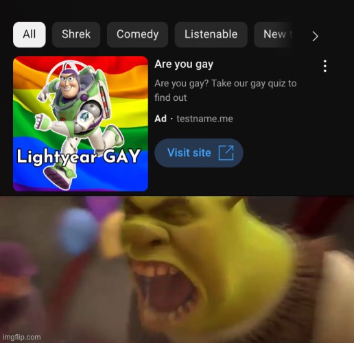 Shrek Screaming Meme Generator - Imgflip