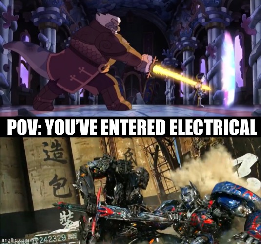 Optimus Prime and Marcy Wu playing Among Us | POV: YOU’VE ENTERED ELECTRICAL | image tagged in amphibia,transformers,among us,imposter,electrical,pov | made w/ Imgflip meme maker