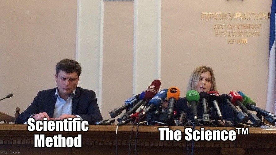 Science! | The Science™; Scientific
Method | image tagged in natalia poklonskaya behind microphones,the science,scientific method | made w/ Imgflip meme maker