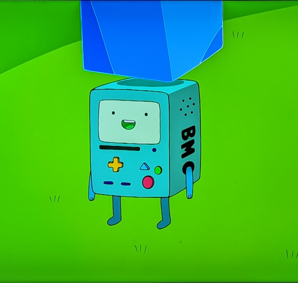BMO about to get hit Blank Meme Template