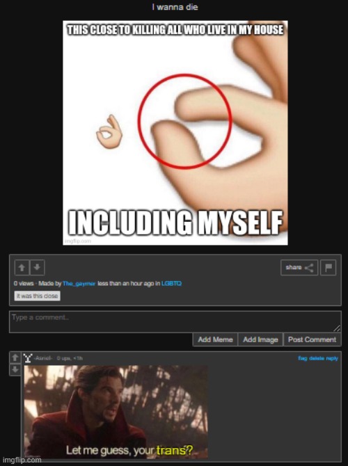 bro want's to die | made w/ Imgflip meme maker