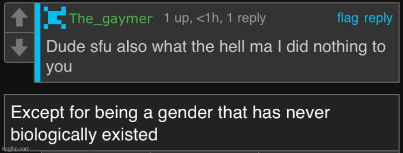 Cry all you want, genderfluid isn’t real | image tagged in balls,cry about it | made w/ Imgflip meme maker