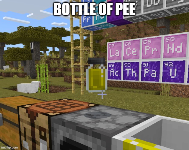 wow this is cool *right clicks* | BOTTLE OF PEE | made w/ Imgflip meme maker