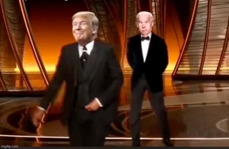 Trump slaps Biden 2 | image tagged in trump slaps biden 2 | made w/ Imgflip meme maker
