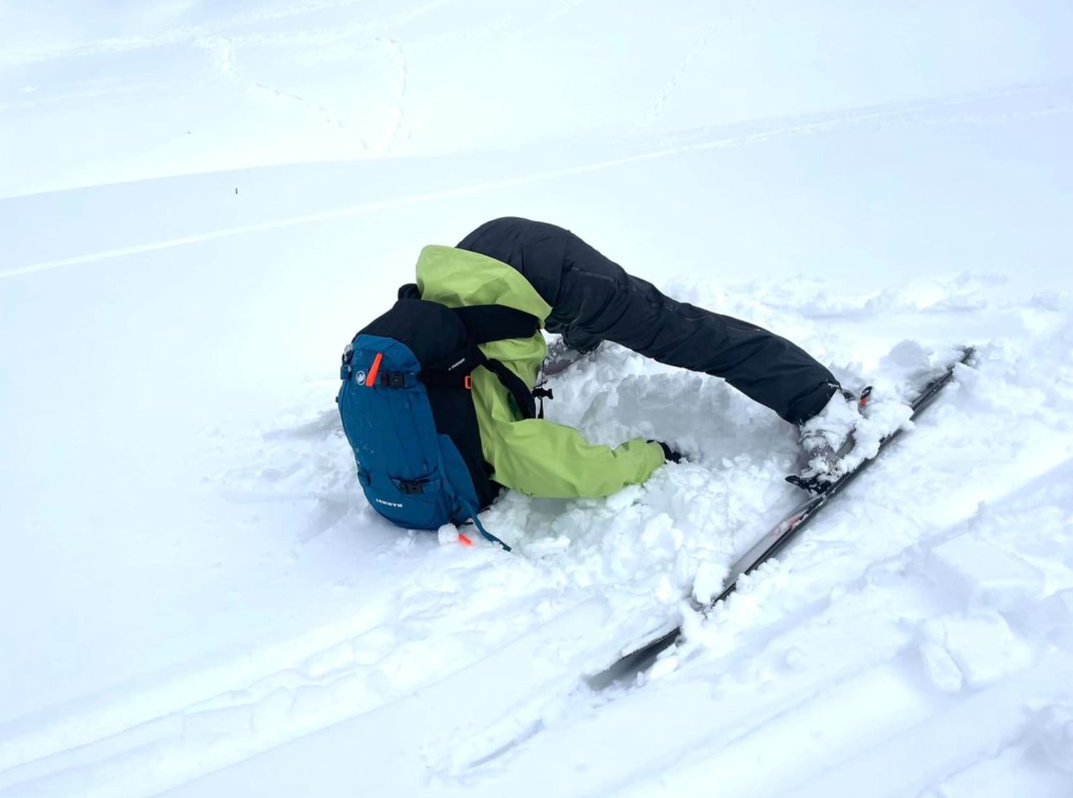 High Quality Skiing fail Blank Meme Template