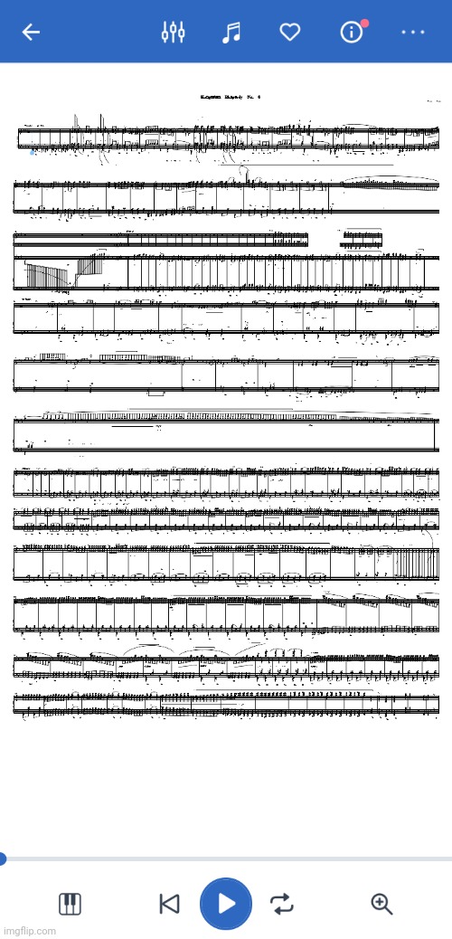 I responded to a text while viewing a score in Musescore and now a Liszt piece is one page | made w/ Imgflip meme maker