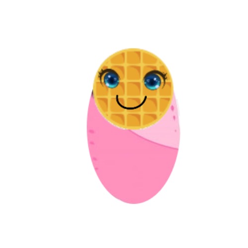Waffle Baby Girl (del's) | image tagged in waffle baby girl del's | made w/ Imgflip meme maker