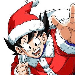 Santa Goku Blank Meme Template