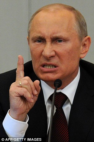 High Quality Putin Scowling credit The Guardian Blank Meme Template