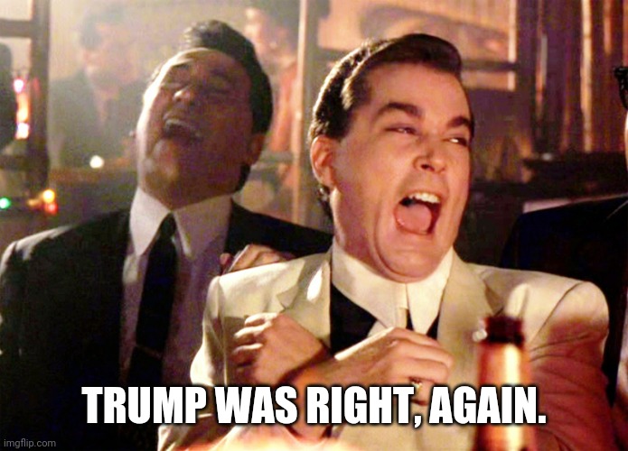 Travel Bans are Racist | TRUMP WAS RIGHT, AGAIN. | image tagged in memes,good fellas hilarious,good times | made w/ Imgflip meme maker