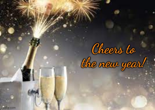 Cheers to the new year | Cheers to the new year! | image tagged in new years | made w/ Imgflip meme maker