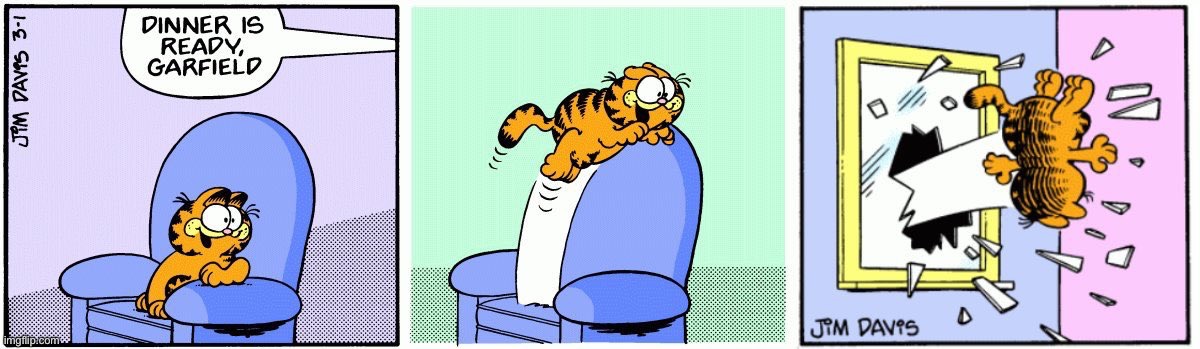 Garfield first talked in the movies | made w/ Imgflip meme maker