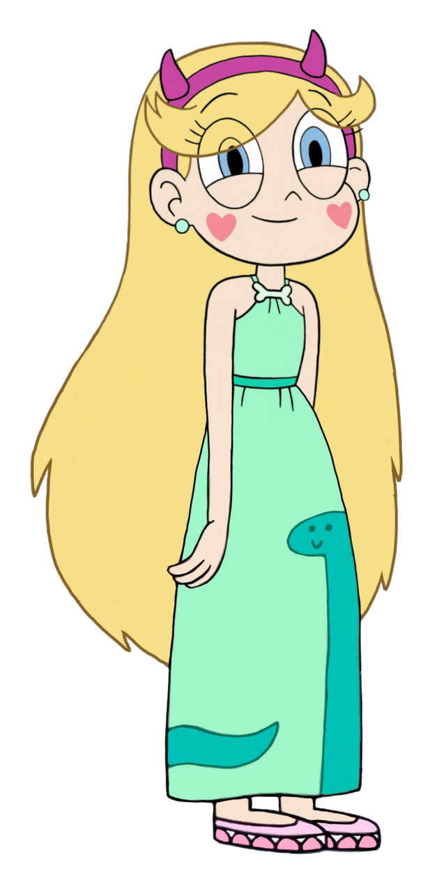 Star in Dino Dress outfit Blank Meme Template