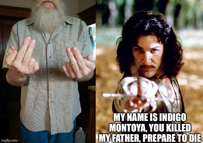 Who remembers this movie!? | MY NAME IS INDIGO MONTOYA, YOU KILLED MY FATHER, PREPARE TO DIE | image tagged in princess bride | made w/ Imgflip meme maker