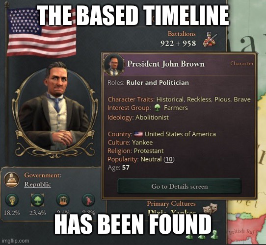 If only… | THE BASED TIMELINE; HAS BEEN FOUND | image tagged in politics,based | made w/ Imgflip meme maker