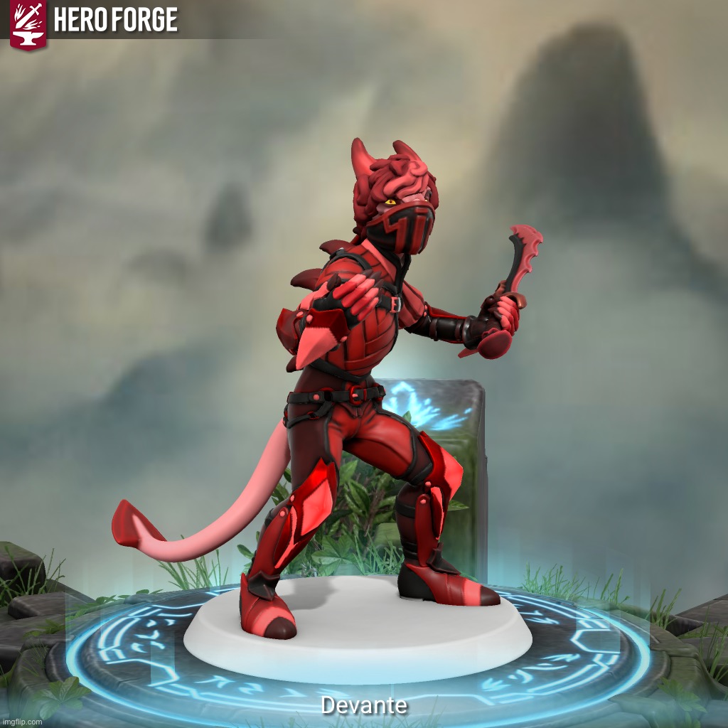 I tried to make Devante in HeroForge this was the result | image tagged in devante,yes | made w/ Imgflip meme maker