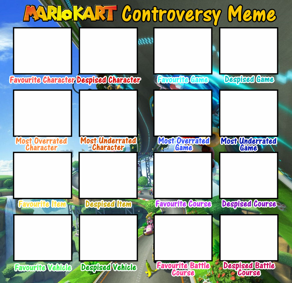 High Quality Mariokart controversy Blank Meme Template