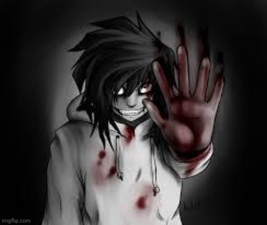 AyO, why does Jeff the killer look hot | image tagged in jeff the killer | made w/ Imgflip meme maker