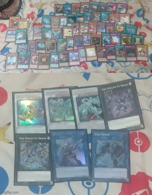 Just a Yu-Gi-Oh deck I've been working on for 5 hours straight. What do you guys think? | image tagged in yugioh,card games,tcg,deck,anime,yu-gi-oh | made w/ Imgflip meme maker