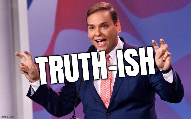 sand toes is "TRUTH-ISH" | TRUTH-ISH | image tagged in george santos air quotes | made w/ Imgflip meme maker