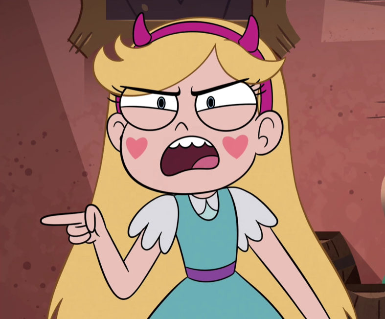 Star Butterfly YELLING At you Blank Meme Template