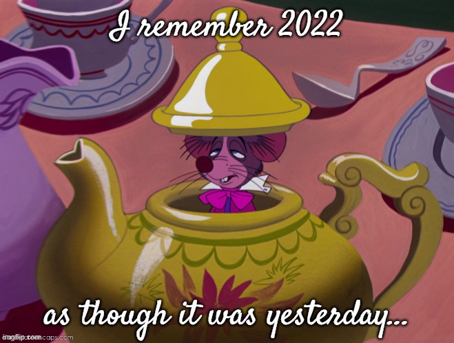 Happy New Year!!! | I remember 2022; as though it was yesterday... | image tagged in just sayin',2023,2022,confused | made w/ Imgflip meme maker