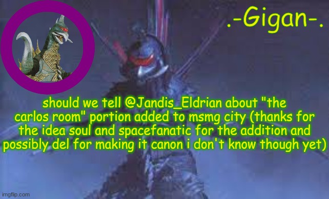 hkbl | should we tell @Jandis_Eldrian about "the carlos room" portion added to msmg city (thanks for the idea soul and spacefanatic for the addition and possibly del for making it canon i don't know though yet) | made w/ Imgflip meme maker
