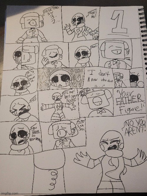 A little DSaf Comic I made with my oc | image tagged in puppet,roger | made w/ Imgflip meme maker