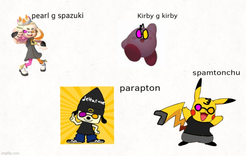Fused some of my favorite characters with funny glasses deltarune man | made w/ Imgflip meme maker