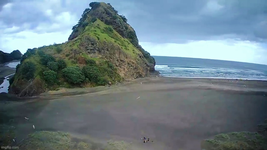 Piha beach in Zew Zealand on holiday. | image tagged in photography | made w/ Imgflip meme maker