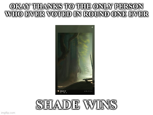 Yay wow excitingg /j | OKAY THANKS TO THE ONLY PERSON WHO EVER VOTED IN ROUND ONE EVER; SHADE WINS | image tagged in balls,arena | made w/ Imgflip meme maker