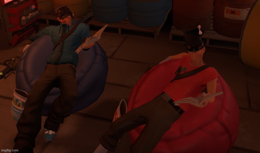 2 scouts chilling | made w/ Imgflip meme maker