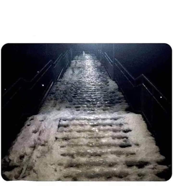 Steps frozen Blank Meme Template
