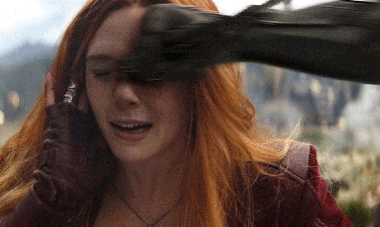 Scarlet Witch Getting Kicked in the Head Blank Meme Template