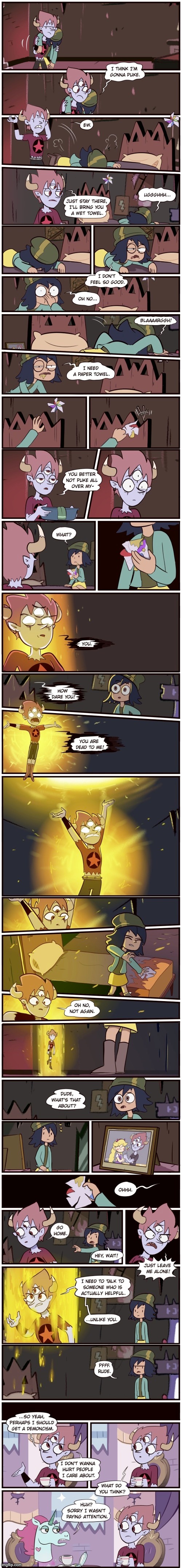 Tom vs Jannanigans: To Make A Head Spin (Part 2) | image tagged in morningmark,svtfoe,comics,star vs the forces of evil,comics/cartoons,memes | made w/ Imgflip meme maker