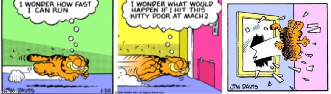 Bad | image tagged in garfield gets thrown out of a window | made w/ Imgflip meme maker