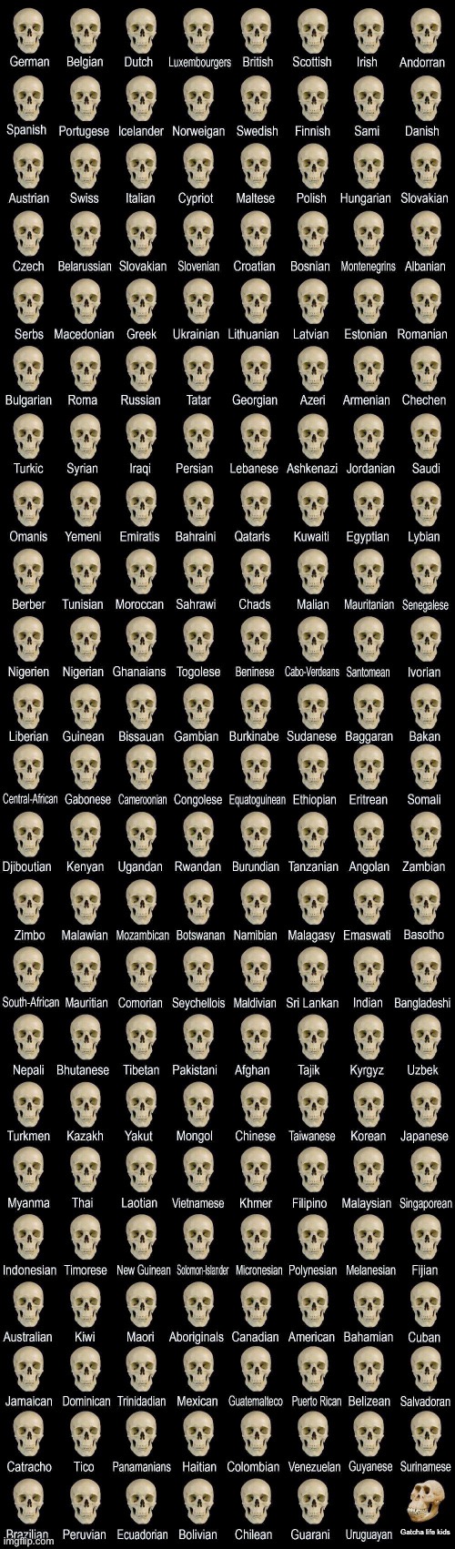 Deformed skull | Gatcha life kids | image tagged in deformed skull,cringe | made w/ Imgflip meme maker