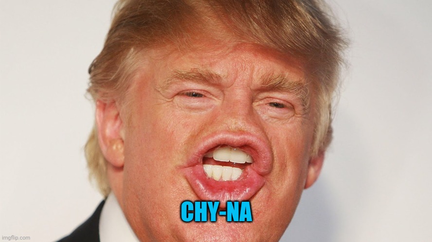Donald Trump China | CHY-NA | image tagged in donald trump china | made w/ Imgflip meme maker