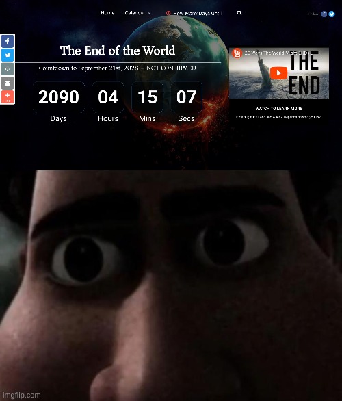 is this real or fake? | image tagged in titan stare,end of the world,memes,real shit,omg | made w/ Imgflip meme maker