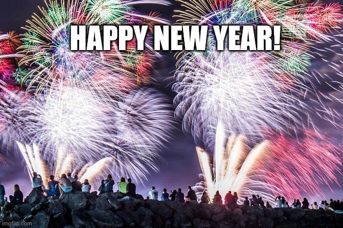 Fireworks |  HAPPY NEW YEAR! | image tagged in fireworks | made w/ Imgflip meme maker