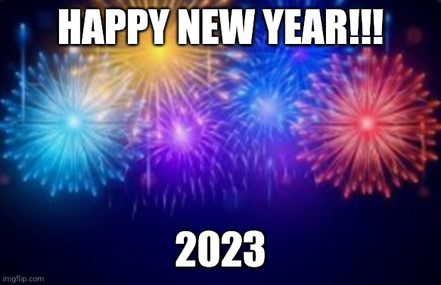 Happy new year | HAPPY NEW YEAR!!! 2023 | image tagged in 2023 | made w/ Imgflip meme maker
