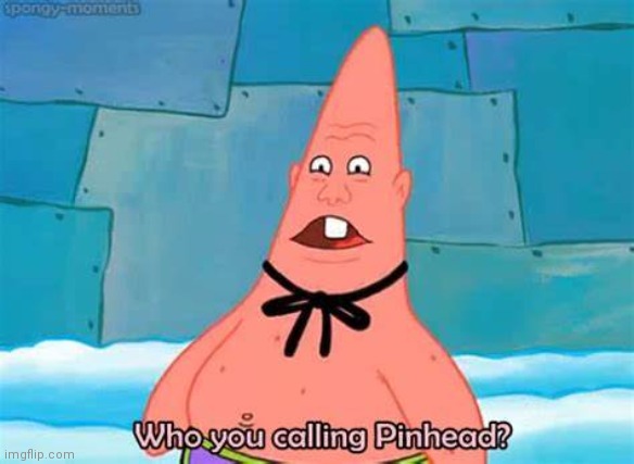 Who you calling pinhead? | image tagged in who you calling pinhead | made w/ Imgflip meme maker