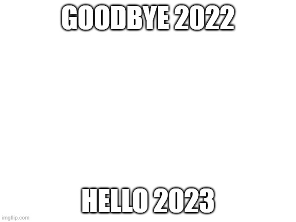 HAPPY NEW YEAR | GOODBYE 2022; HELLO 2023 | image tagged in goodbye 2022,hello 2023 | made w/ Imgflip meme maker