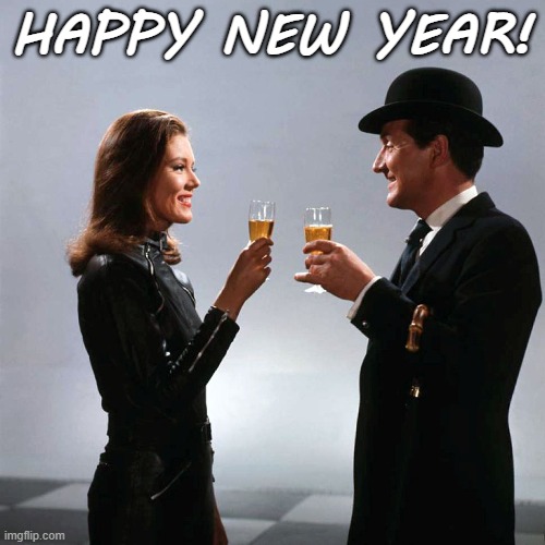 Happy New Year Mrs. Peel | HAPPY NEW YEAR! | image tagged in happy new year,avengers | made w/ Imgflip meme maker