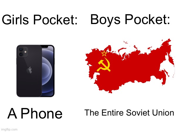 Girls Pocket Vs Boys Pocket Imgflip