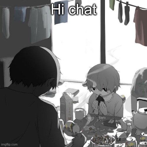 Avogado6 | Hi chat | image tagged in avogado6 | made w/ Imgflip meme maker